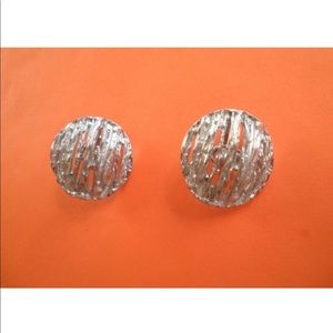 Vintage CROWN TRIFARI Earrings, Vintage Designer Costume Jewelry